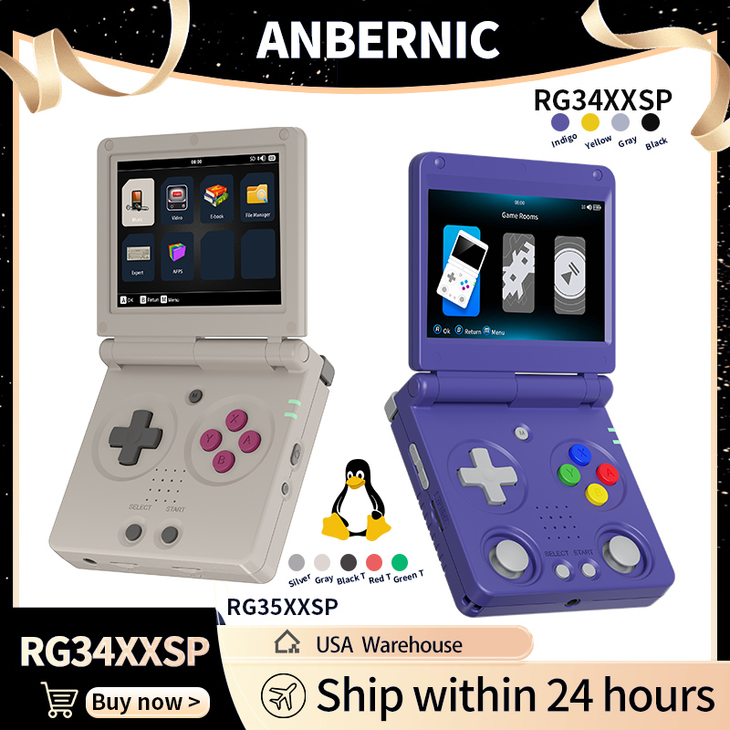 Retro Gaming On - Anbernic RG34XXSP RG35XXSP Konsol Game Genggam