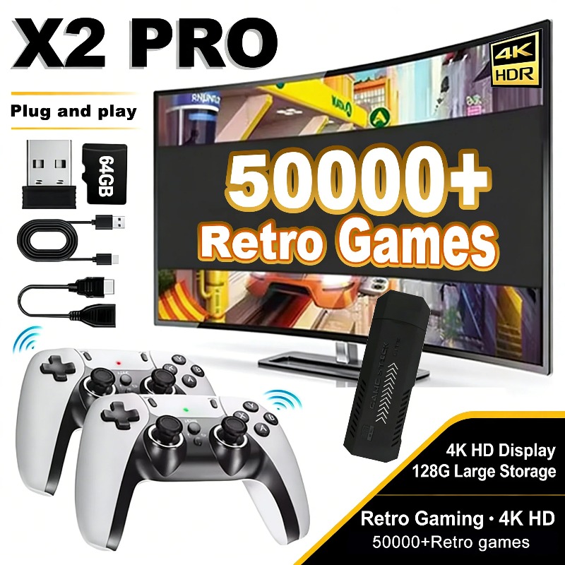 Retro Gaming X2 - Konsol Video Game X2 Pro Memiliki
