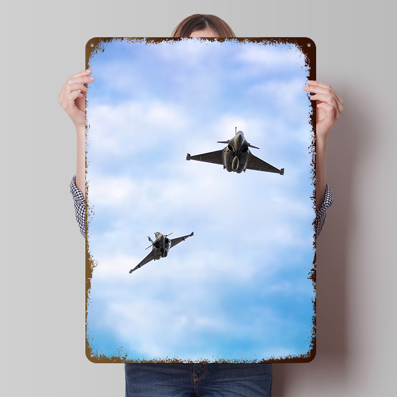 Retro Gaming X2 - Poster Tinplate Dassault Rafale X2 Seni
