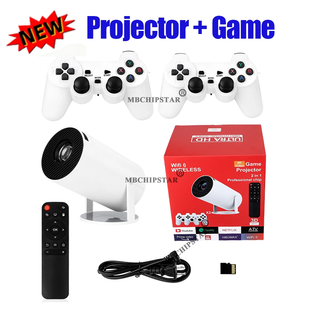 Retro Gaming With Projector - Proyektor Gaming H90PRO 4K 19000+ Game