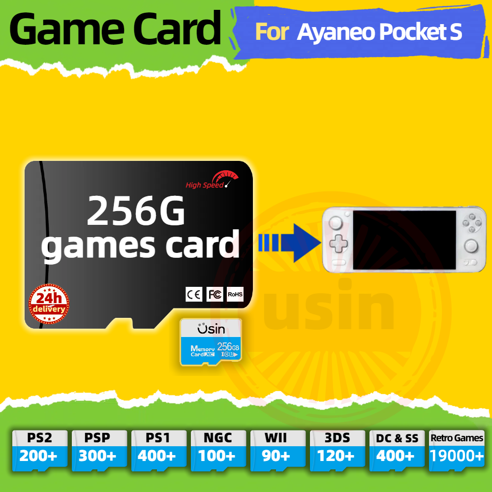 Retro Gaming Ps2 - Kartu Game untuk Ayaneo Pocket S
