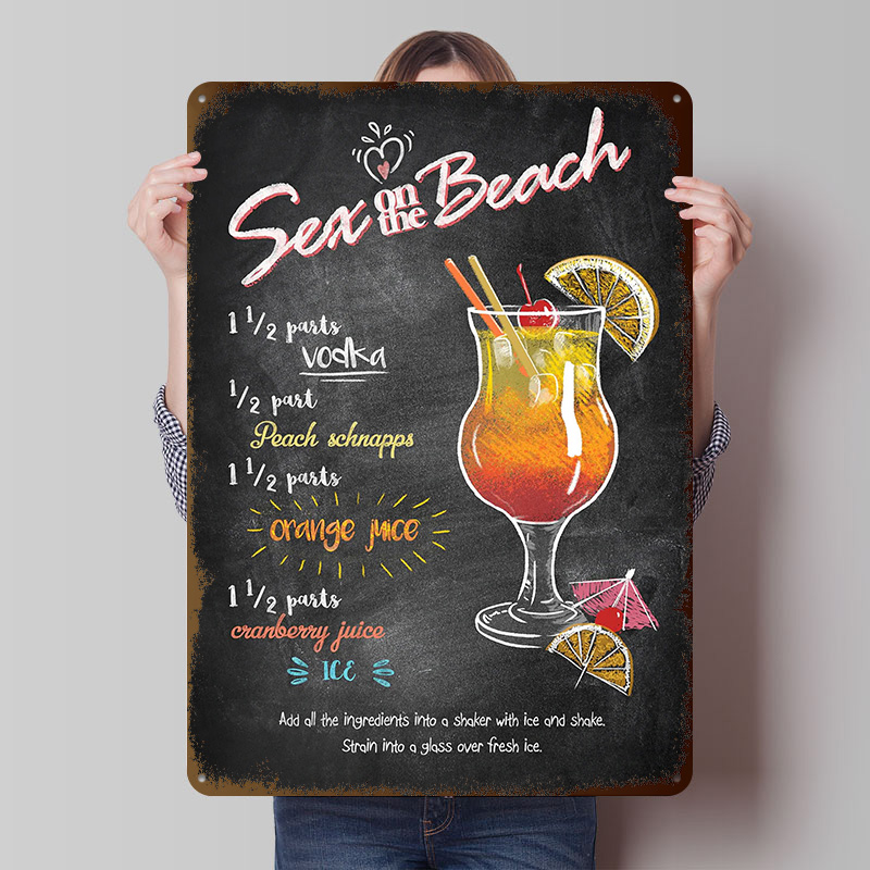 Retro Gaming On - Poster Tinplate Sex on the Beach,