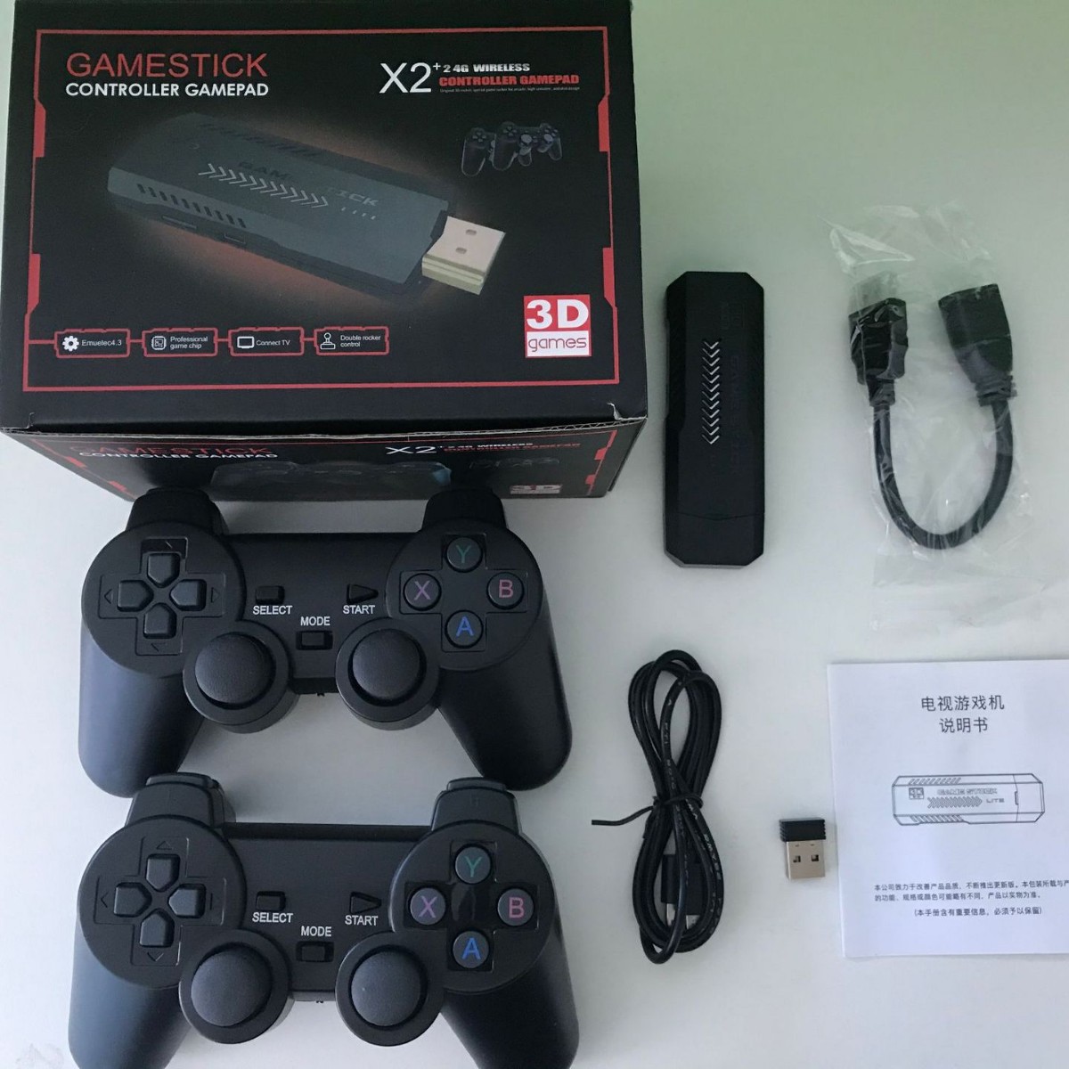 Retro Gaming X2 - Konsol Video Game Retro X2 2.4G