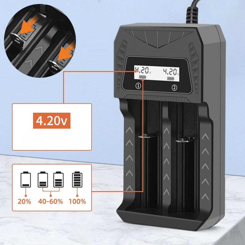 Rechargeable Battery Aa - Layar LCD pengisi daya USB baterai