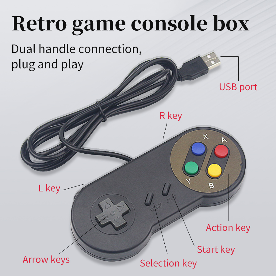 Retro Gaming Raspberry Pi 4 - Gamepad USB Plug and Play untuk