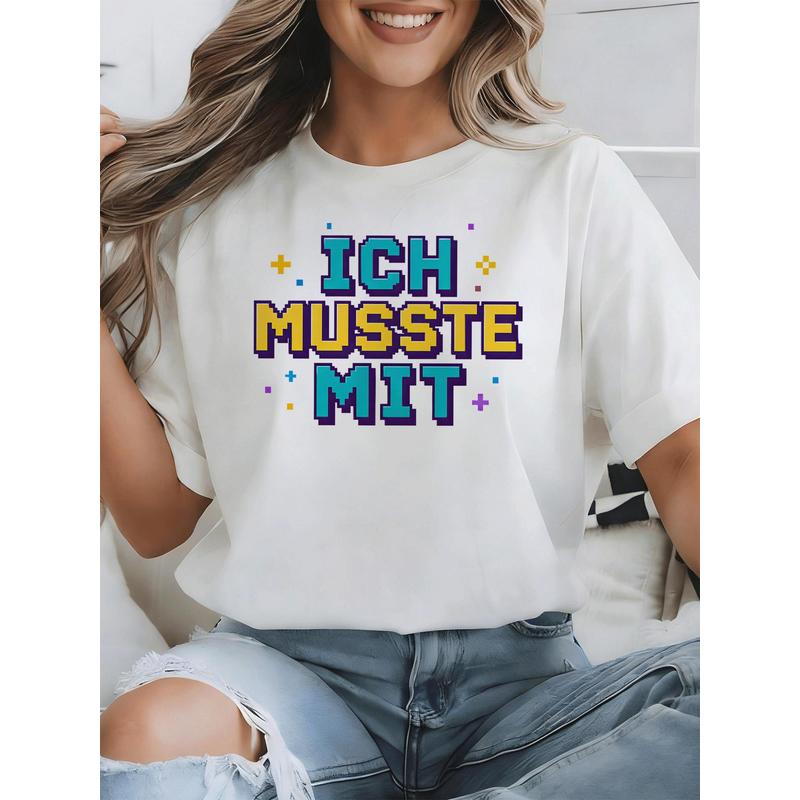 Kaos Oblong 'Ich Musste Mit Ge - Retro Gaming Font ulasan dan harga