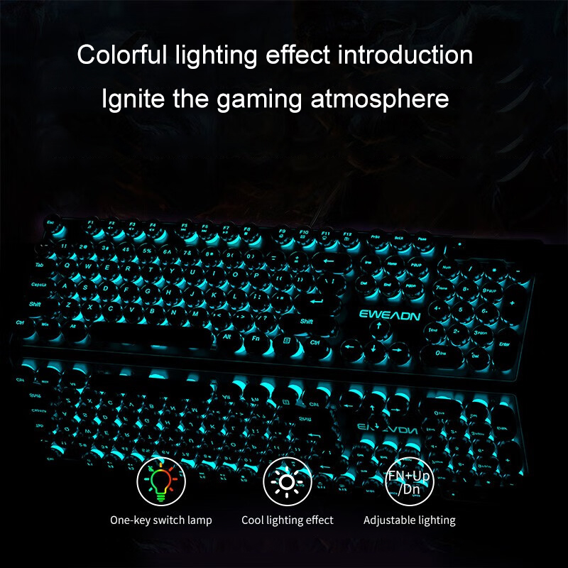 Keyboard Gaming Mesin Ketik EW - Retro Gaming Keyboard ulasan dan harga
