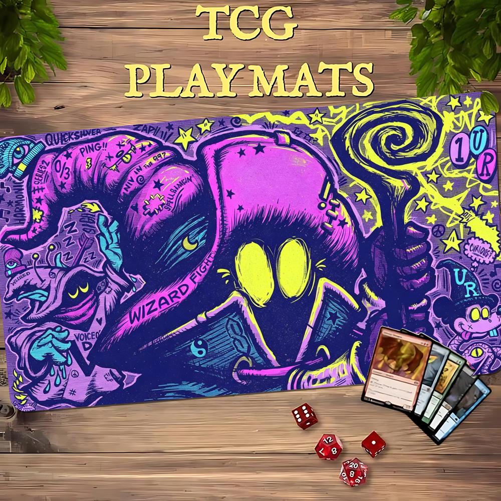 Alas Bermain TCG Retro Neon St - Retro Gaming Zone ulasan dan harga