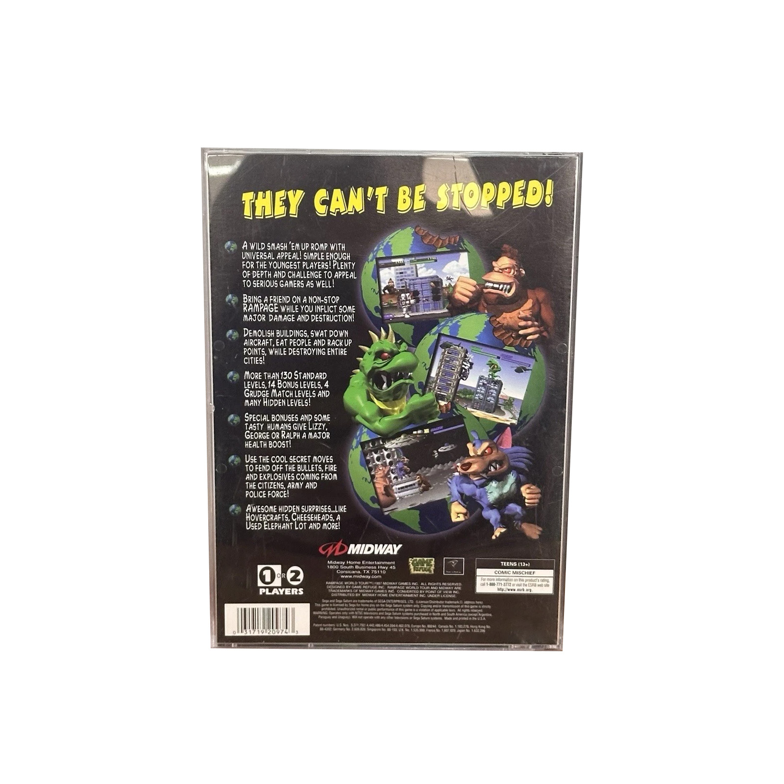 Saturn Copy Disc Game Rampage  - Retro Gaming Handhelds ulasan dan harga