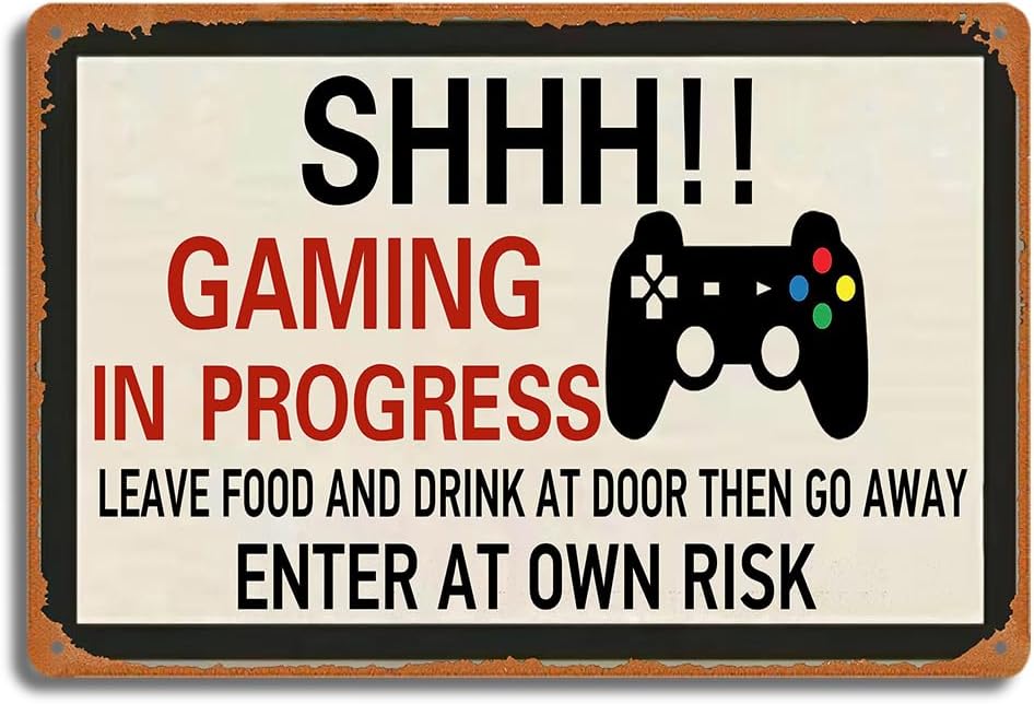 Papan Logam Retro Gaming, SHHH - Retro Gaming Us ulasan dan harga