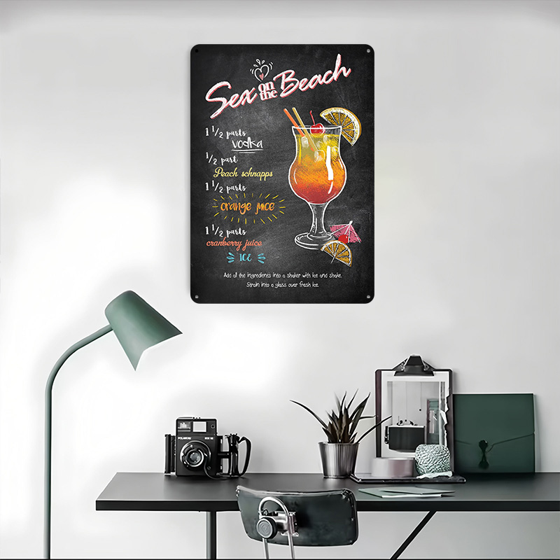 Poster Tinplate Sex on the Bea - Retro Gaming On ulasan dan harga