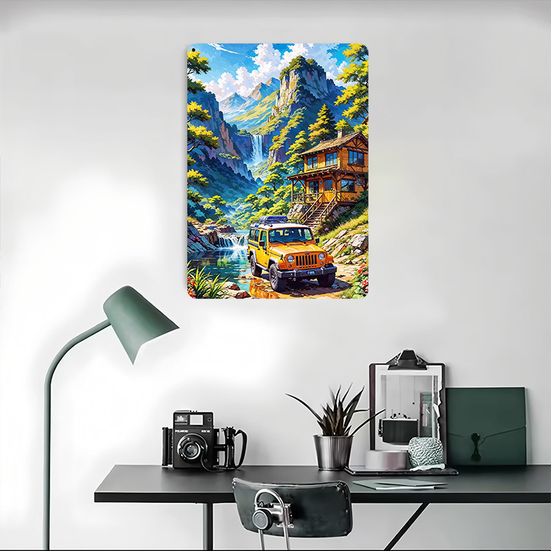 Poster Logam Kendaraan Off-Roa - Retro Gaming On ulasan dan harga